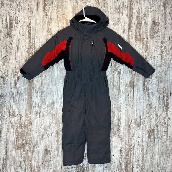 Fera boys one piece belted ski suit with hood. Snow patrol sz 5 - Picture 5 of 5